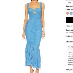 Michael Costello x REVOLVE Hilary Gown in Pale Blue Size XS Extra Small